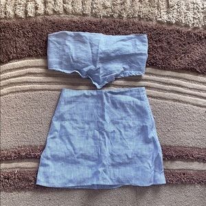 Reformation blue and white stripe set